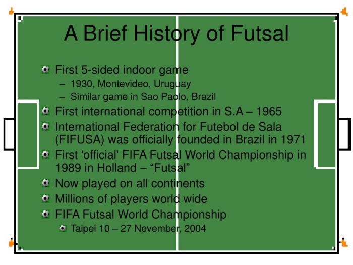 Sejarah Futsal yang Menarik