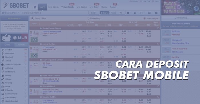 Sbobet Deposit Pulsa Tanpa Potongan